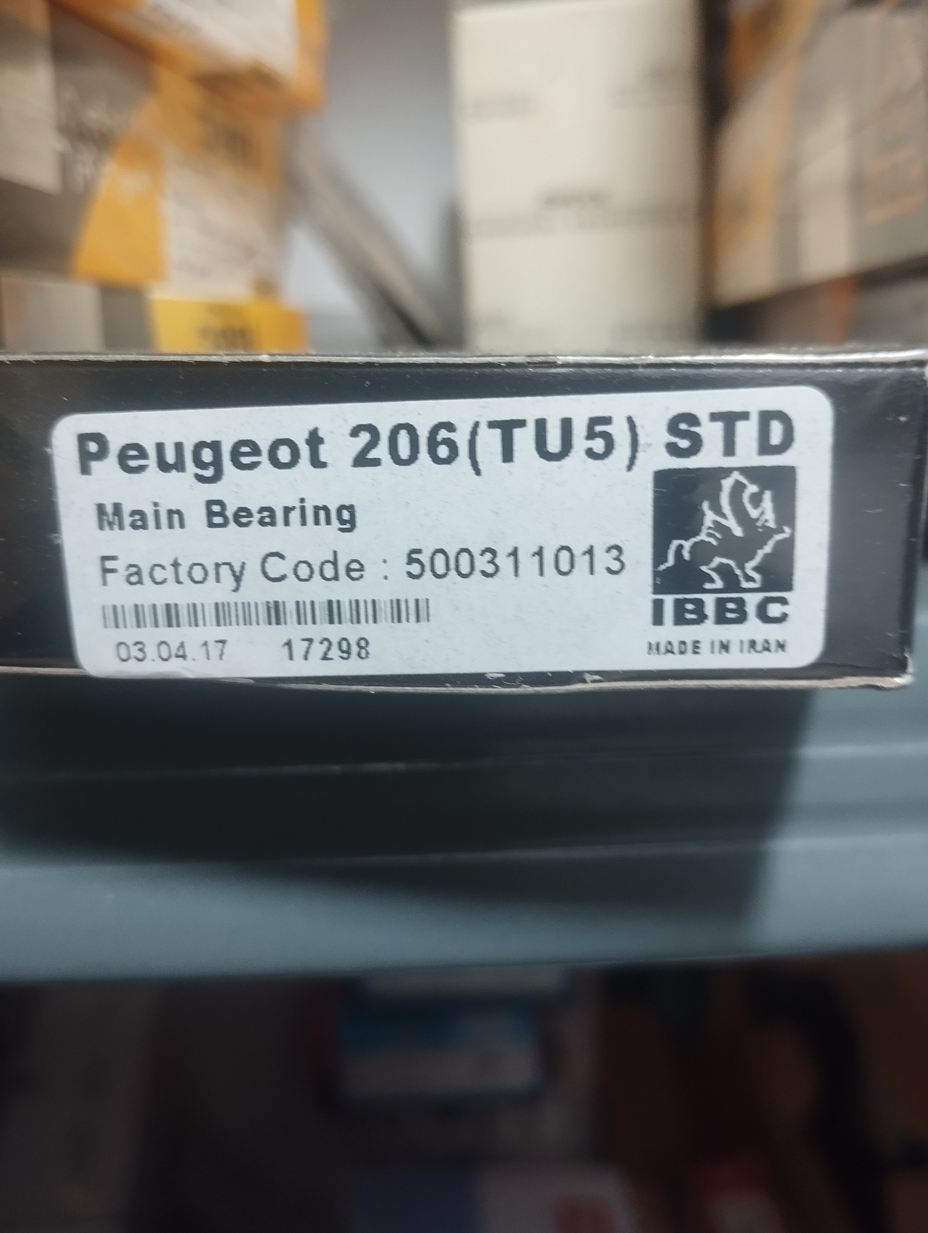 یاتاقان ثابت و متحرک پژو 206 tu5 بوش ایران ibbc کیفیت عالی سایز استاندارد